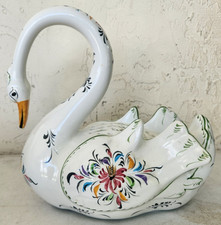 Vtg. Hand Painted Ceramic Large 11