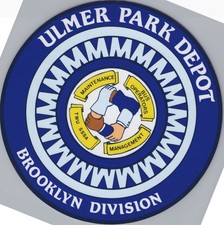 NYCTA NYC BUS DECAL STICKER ULMER PARK DEPOT BROOKLYN DIVISION NY TA MTA 7.5'' picture