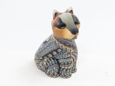 Jon Stuart Anderson 2004 Polymer Clay Sitting Wolf Signed, Excellent, Rare picture