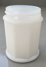 Small Milk Glass Pot Hazel Atlas Company Mid 20th Century picture