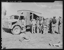 Algeria. A Red Cross clubmobile serving refreshments to, Constantine (vicinity) picture