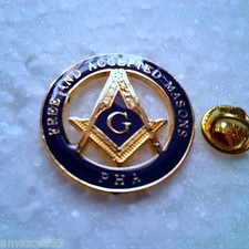 Large High Quality F&AM PHA  Master Mason  Lapel Pin picture