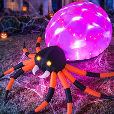 8 FT Halloween Inflatable Giant Spider Outdoor Decorations, Blow up Spider Yard picture