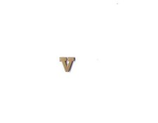 One bronze V for Valor device attachment for ribbon  bar or award medal Type V picture