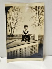 C 1915 - Cute Little Boy on Tricycle picture
