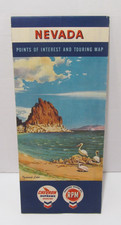 Vintage 1958 Chevron RPM Nevada Points of Interest and Touring Map picture