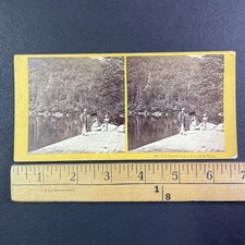 Profile Lake Franconia Notch Stereoview Kilburn Brothers 1870s New Hampshire picture