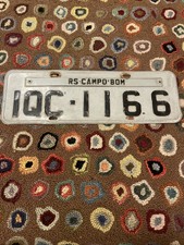 Brazilian Brazil License Plate Rio Grande do Sul CAMPO BOM # ICC 1166 🇧🇷 picture