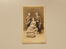 King & Queen of Greece Prince of Wales Royalty CDV Photo Royal Greek British picture