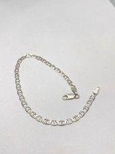 3g 7.5” MARINER GUCCI LINK MADE IN ITALY FINE STERLING SILVER JEWELRY BRACELET picture