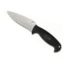 Spyderco Jumpmaster 2 Fixed Knife 4.47-Inch Black FRN Handle H-2 Steel Blade picture