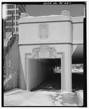 Birmingham Alabama 1931 Twentieth Street Underpass Railroad Reservation picture