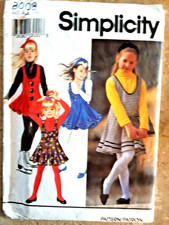 Simplicity Pattern 8008 Girls Jumper, Jumpsuit, Top and Headband Child Size 7-10 picture