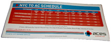 ATLANTIC CITY EXPRESS ACES NEW JERSEY TRANSIT NJT SCHEDULE CARD picture