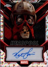 2024 Topps Chrome Marvel Deadpool Headpool Autograph nathan fillion /75 picture
