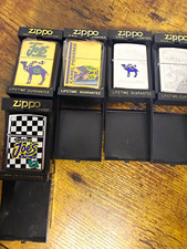 CAMEL ZIPPO LIGHTER LOT 5 VINTAGE ZIPPOS UNUSED SMOKIN JOES RACING picture