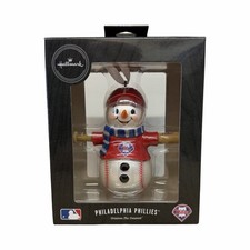 Hallmark Philadelphia Phillies MLB Baseball Snowman Christmas Ornament picture