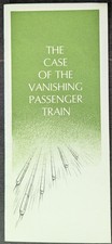 ***VINTAGE 1950'a THE CASE OF THE VANISHING PASSENGER TRAIN BOOKLET*** picture