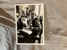 1981 Andy Warhol Photo @ Factory B&W by Gianfranco Mantenga Photographer Signed picture