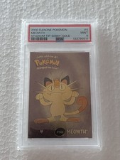 2000 DANONE POKÉMON MEOWTH STADIUM TIP-SHINY-GOLD POP #16 picture