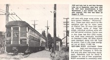 Old Electric Train #1229 At Sapperton Station, August 8, 1943 Vtg Mag Excerpt picture