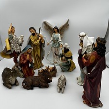 Christmas Nativity Set By Touch Of Class -11 Piece NOS Vintage Jesus Mary Joseph picture