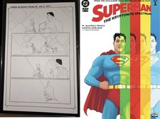 Martin Morazzo Original Comic Art SUPERMAN KRYPTONITE SPECTRUM #1 p31 Batman picture