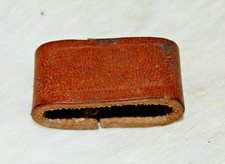 VINTAGE LEATHER RIFLE SLING KEEPER- USED SURPLUS picture