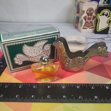 Avon Silver Dove Ornament Vintage 1976 With Box,  Bird of Paradise Cologne NOS picture