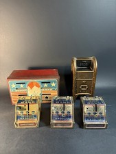 Vintage 3 J Chein Tin Litho Dime Register Banks,Budget Bank & Postal Bank picture