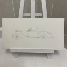 1938 Lagonda LG6 Drophead Coupe Car Illustration Art Drawing Hand Drawn picture