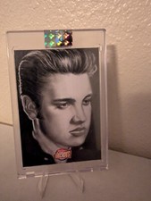 2024 Wild Card Decades Elvis Presley Original Sketch Art 1/1 picture
