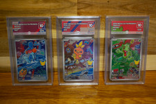 PG Grading GEM 10 First Partner Series 3 Pokemon - Treecko Mudkip Torchic picture