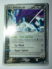 Pokemon Rocket's Suicune ex 105/109 EX Team Rocket Returns Holo - HP picture
