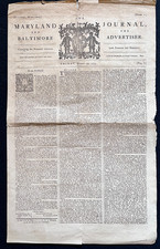 Maryland Journal and Baltimore Advertiser - Early Facsimile Reprint picture