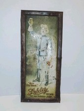Antique PreProhibition Schlitz Beer Tin Sign Hits The Mark Shonk Litho Milwaukee picture