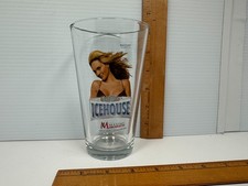 Vintage Icehouse beer Pint Glass Brittany Houck Maxim's Hometown Hotties picture