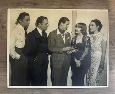 HOLLYWOOD WILLIAM POWELL + CAROLE LOMBARD BEHIND SCENES 1930s ORIG PHOTO XXL picture
