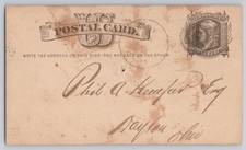 Dayton, Ohio, Addressed Postal Card Undivided Back, One-Cent Indicia, c.1890s picture