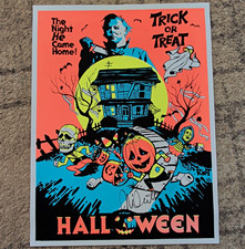 Nick Castle Signed Halloween Illustration Art Print Unframed 18x24 Portrait picture