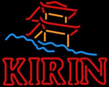 New Kirin Japanese Pagoda Neon Sign Light  Lamp Beer Bar Wall Decor 24