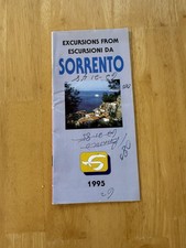 Vintage 1995 Goldentours Sorrento Excursions Travel Brochure Italy Color picture