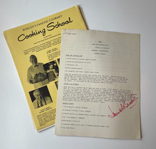 Chef James Beard Signed Menu/Recipes-Boscov's Cooking School 1972, Jacques Pepin picture
