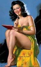 8x10 Print Earl Moran Art Deco Leggy Risqué Pin-Up 