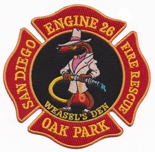 San Diego Engine 26 Oak Park Fire Patch . picture