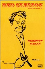 1975 Red Skelton John Ascuaga's Nugget Reno Nevada Promo Postcard Emmett Kelly picture