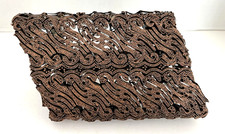 Vtg Copper Tjap Batik Cap Chop Stamp Fabric Print Block Artisan Double Abstract picture