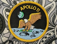 Authentic Apollo 11 AB Emblem Nasa SPACE Mission PATCH Armstrong-Aldrin-Collins picture