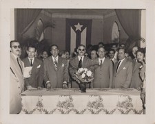 EX CUBAN PRES PRIO SOCARRAS & HAVANA MAYOR LUIS DEL POZO CUBA 1951 Photo Y 472 picture