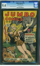 Jumbo Comics #124 1949 CGC NM 9.4 Golden Age Sheena Matt Baker Jack Kamen Art picture